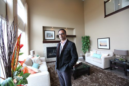 Sabie Brar, with Kensington Homes in Bridgwater at display home at 91 Lake Bend.      Sept 09.  2014 Ruth Bonneville / Winnipeg Free Press   Ruth Bonnevilles