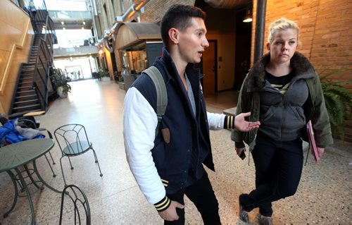 Streeter re: Drinking age....Kyle Goldstine 23 and Amy Jean MacLean 19, 20. See Ashley's story. September 12, 2014 - (Phil Hossack / Winnipeg Free Press)