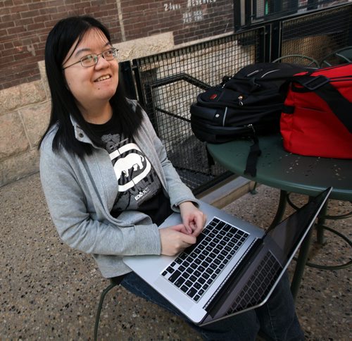 Streeter re: Drinking age....Jennifer Wu, 20. See Ashley's story. September 12, 2014 - (Phil Hossack / Winnipeg Free Press)