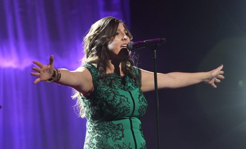 Part of the Manito Ahbee Festival the Aboriginal Peoples Choice Music Awards- Country singer Desiree Dorion performs-Standup Photo- Sept 12, 2014   (JOE BRYKSA / WINNIPEG FREE PRESS)