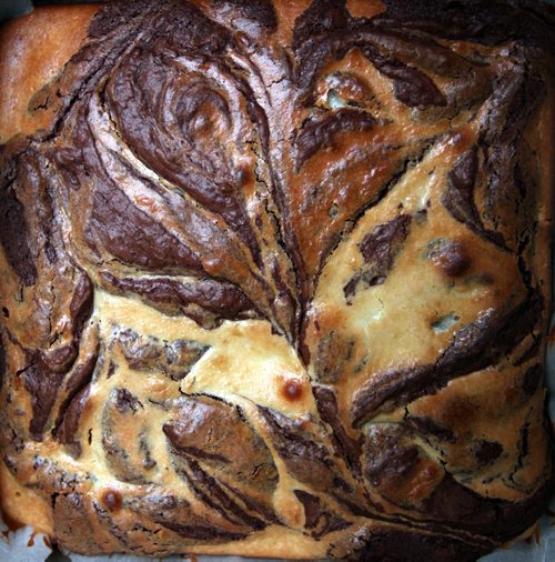 Recipe Swap - The swirled top of a pan of Marble Brownies.  See story. September 15, 2014 - (Phil Hossack / Winnipeg Free Press)