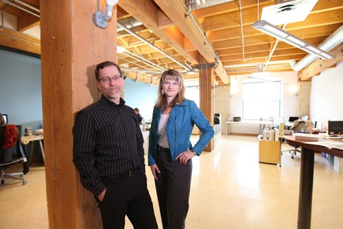 City Beautiful, part 3 - Mark Ager and Gail Little, U of M grads who own their own architecture firm called Ager Little Architects on Market Ave, in Winnipeg's historic Exchange District.   Sept 16,  2014 Ruth Bonneville / Winnipeg Free Press