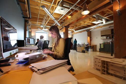 City Beautiful, part 3 - Mark Ager and Gail Little, U of M grads who own their own architecture firm called Ager Little Architects on Market Ave, in Winnipeg's historic Exchange District.   Sept 16,  2014 Ruth Bonneville / Winnipeg Free Press