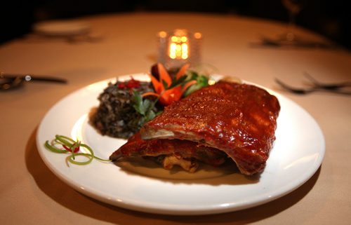 "Ribs" at the Rib Room at the Charter House Hotel. See Marion's Review. September 16, 2014 - (Phil Hossack / Winnipeg Free Press)