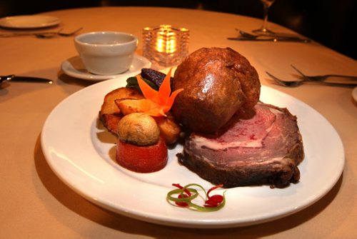 "Prime Rib and Yorkshire Pudding" at the Rib Room at the Charter House Hotel. See Marion's Review. September 16, 2014 - (Phil Hossack / Winnipeg Free Press)