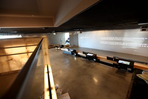 Tour of CMHR - Installation # 9 - RIghts Today Sept 17,  2014 Ruth Bonneville / Winnipeg Free Press