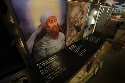 Tour of CMHR - Installation # 1 - Human Rights Over Time  Sept 17,  2014 Ruth Bonneville / Winnipeg Free Press