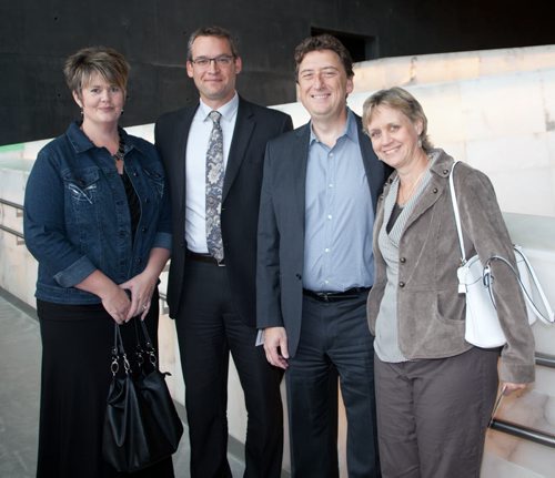 JOHN JOHNSTON / WINNIPEG FREE PRESS  Social Page for Sept. 20th 2014 Canadian Museum of Human Rights Preview Tours & Gala  (L-R) Sherrise and Todd Asman, John and Sandee Wiltshire.