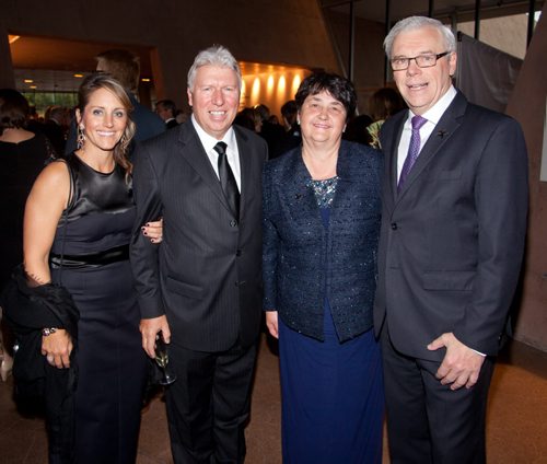 JOHN JOHNSTON / WINNIPEG FREE PRESS  Social Page for Sept. 20th 2014 Canadian Museum of Human Rights Preview Tours & Gala (L-R) Suzanne and Pierre Blouin, Claudette and Premier Greg Selinger