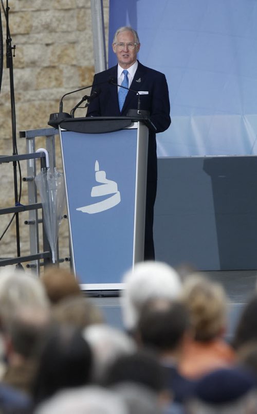 CMHR President and CEO Stuart Murray at the Canadian Museum for Human Rights official opening ceremonies Friday. Mary Agnes Welch story.¤Wayne Glowacki/Winnipeg Free Press Sept.19 2014