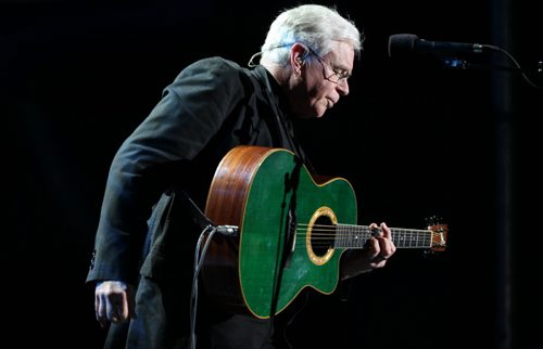 Bruce Cockburn performs on the main stage during the Rights Fest at the Forks Saturday night.   Sept 20,  2014 Ruth Bonneville / Winnipeg Free Press