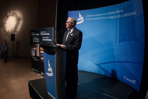 Stuart Murray, CMHR president and CEO, announced that the museum will be offering special guided tours while work on exhibits is completed. 140924 - Wednesday, September 24, 2014 -  (MIKE DEAL / WINNIPEG FREE PRESS)
