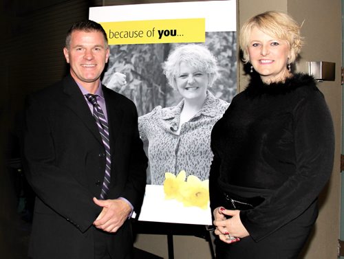 JOHN JOHNSTON / WINNIPEG FREE PRESS  Social Page for Sept. 27th 2014  Daffodil Gala ÄìRBC Convention Centre  (L-R) Jeff Treftlin, Susan Livingston  Photo Credit - Jean McManus