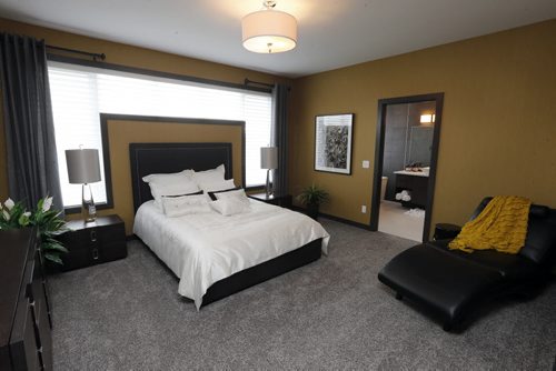 Master bedroom . HOMES . 3 Orchard  Gate  a Sterling Home in Oak Bluff West SEPT  29 2014 / KEN GIGLIOTTI / WINNIPEG FREE PRESS