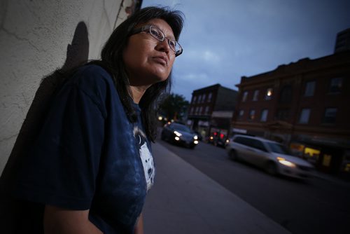 September 29, 2014 - 140929  -  Vivian Ketchum is photographed on Notre Dame Avenue Monday, September 29, 2014. Ketchum used to work for companies that looked after CFS kids who were staying in hotels. John Woods / Winnipeg Free Press