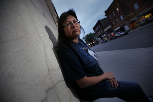 September 29, 2014 - 140929  -  Vivian Ketchum is photographed on Notre Dame Avenue Monday, September 29, 2014. Ketchum used to work for companies that looked after CFS kids who were staying in hotels. John Woods / Winnipeg Free Press