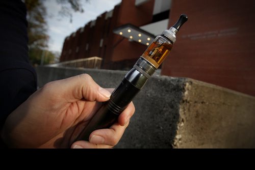 September 30, 2014 - 140930  - A caper is photographed in front of the Winnipeg School Division administrative building Tuesday, September 30, 2014. John Woods / Winnipeg Free Press