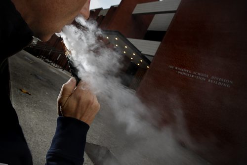 September 30, 2014 - 140930  - A caper is photographed in front of the Winnipeg School Division administrative building Tuesday, September 30, 2014. John Woods / Winnipeg Free Press