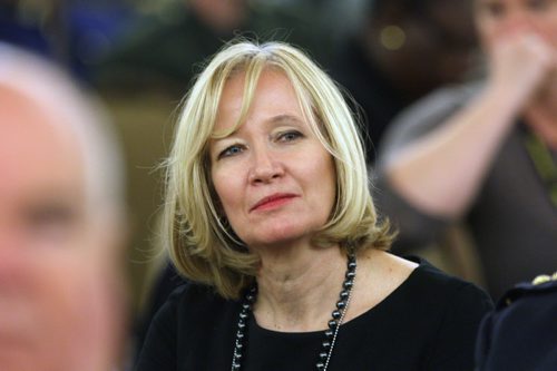 Laureen Harper, wife of Prime Minister Stephen Harper at the International Association of Women Police (IAWP)s 2014 awards ceremony held in Winnipeg today- Standup Photo- Oct 01, 2014   (JOE BRYKSA / WINNIPEG FREE PRESS)