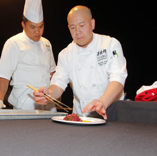Gold Medal Plates chef Edward Lam of Yujiro. RBC Convention centre hosted the event. To go with Maureen Scurfield story. BORIS MINKEVICH / WINNIPEG FREE PRESS  Oct. 2, 2014