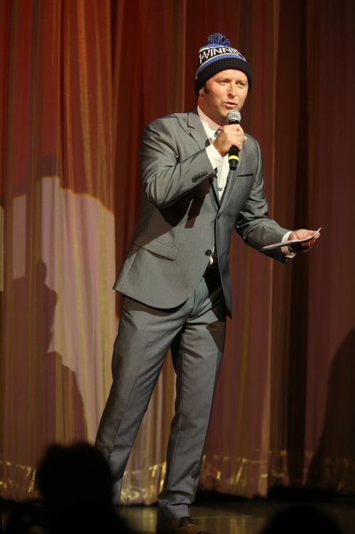 Host Grant Lawrence at the Western Canadian Music Awards, being held at Club Regent Casino, Sunday, October 5, 2014. (TREVOR HAGAN/WINNIPEG FREE PRESS)
