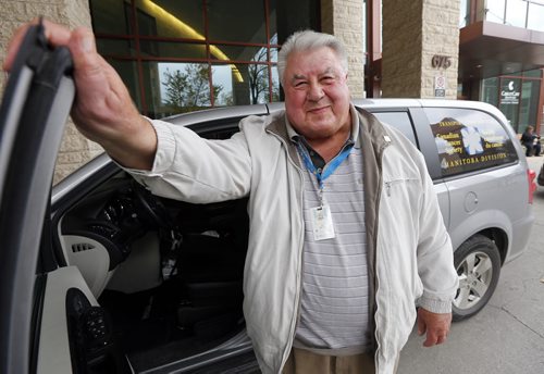 LOCAL (in photo) Ed Macyk, 76, is a cancer survivor who volunteers to driver cancer patients to their appointments.While on ÄúdutyÄù last May , and in a hurry to get his passengers to their appointment on time in morning rush-hour traffic, Ed was ticketed near St. Boniface Hospital for driving in a diamond lane. To his surprise, a month later Sgt. Kevin Smith (not in photo) presented Ed with $402 Äì the amount collected from officers in district 3.In return, Ed turned the money over to the CancerCare program he drives for and sent the officers in district 3 a floral arrangement by way of saying thanks for the gesture. This morning Ed was informed the charge has been dropped.Oct. 6 2014 / KEN GIGLIOTTI / WINNIPEG FREE PRESS