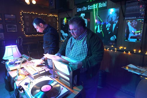 Vinyl Night at the Garrick Hotel every Tuesday.   Gary Birshtein, president of the Garrick Hotel, will turn your favourite vinyl album on his state of the art system.  Pic of Alex Reid looking through albums with Birshtein in rear.   49.8 See Dave Sanders story.  Oct 07,  2014 Ruth Bonneville / Winnipeg Free Press