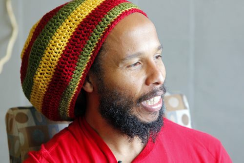 Ziggy Marley is interviewed by Geoff Kirbyson at the Radisson Hotel in Downtown Winnipeg. Marly plays the Burton Cummings Theatre this evening. BORIS MINKEVICH / WINNIPEG FREE PRESS October 3, 2014