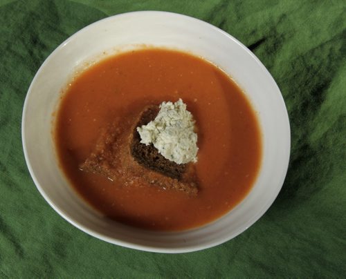 Food Front Winter Tomato Soup with Blue Cheese. Alison Gillmor story Wayne Glowacki/Winnipeg Free Press Oct. 14 2014