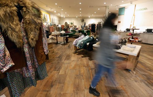 Anthropologie opens tomorrow in Polo Park, Thursday, October 16, 2014. (TREVOR HAGAN/WINNIPEG FREE PRESS)