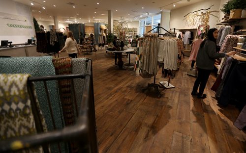 Anthropologie opens tomorrow in Polo Park, Thursday, October 16, 2014. (TREVOR HAGAN/WINNIPEG FREE PRESS)