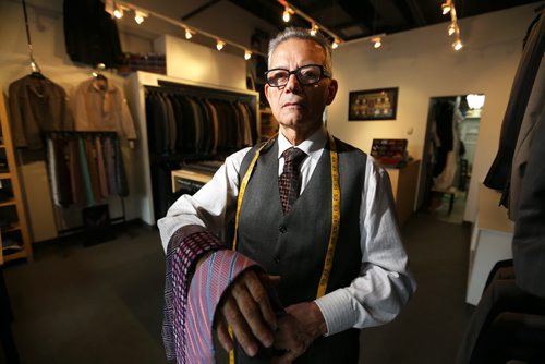 Money Matters - Small Business owner Rick Costantini, owner of Romolo Fracassi Clothier and Tailors on Academy Road, Thursday, October 16, 2014. (TREVOR HAGAN/WINNIPEG FREE PRESS)