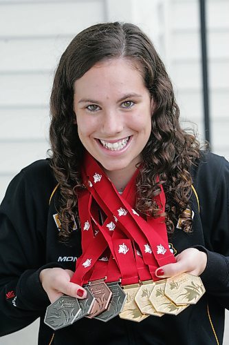 BORIS MINKEVICH / WINNIPEG FREE PRESS  070808 17 year old Marissa Davies won 8 medals in swimming at the Western Canada Summer Games in Edmonton, Alberta.