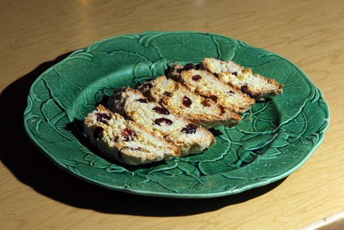 FOOD - The Boreal Feast. Wild cranberry biscotti. BORIS MINKEVICH / WINNIPEG FREE PRESS October 20, 2014