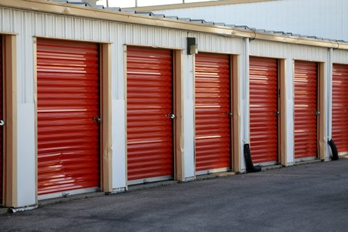 U-Haul self storage lockers at Elgin Avenue and McPhillips Street, where on Monday, human remains were discovered inside a delinquent unit, Tuesday, October 21, 2014. (TREVOR HAGAN/WINNIPEG FREE PRESS)