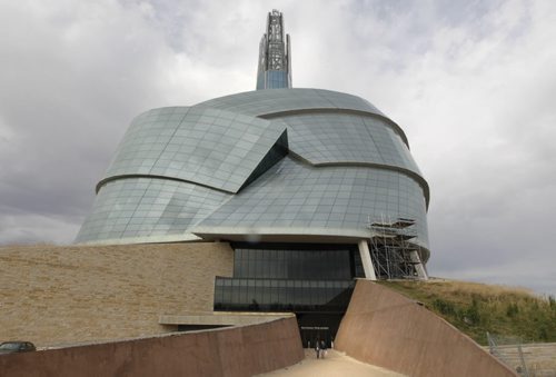 The Canadian Museum for Human Rights building in Winnipeg.  Wayne Glowacki/Winnipeg Free Press Oct.22  2014