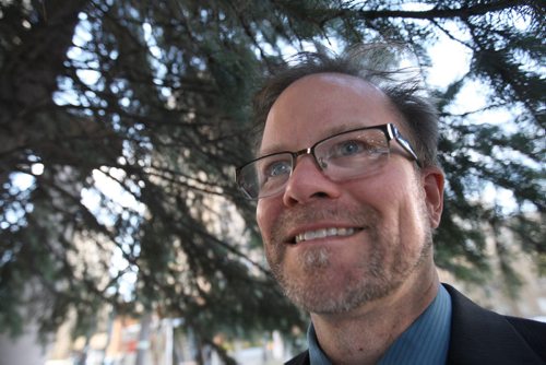 Dr. Kevin Folta is a plant scientist from the University of Florida who spoke publicly about how genetically modified organisms are safe. After 17 years of their use (canola, corn, soy, cotton) there has not been any health issues ever, anywhere.-See Martin Cash story - Oct 23, 2014   (JOE BRYKSA / WINNIPEG FREE PRESS)