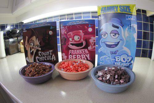 Monster Cereals - this is the first year in 10 the cereals are available in Canada. Story timed for halloween. Boxes of Franken Berry, Count Chocula and Boo Berry we. Dave Sanderson yarn. BORIS MINKEVICH / WINNIPEG FREE PRESS October 24, 2014