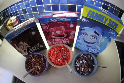 Monster Cereals - this is the first year in 10 the cereals are available in Canada. Story timed for halloween. Boxes of Franken Berry, Count Chocula and Boo Berry we. Dave Sanderson yarn. BORIS MINKEVICH / WINNIPEG FREE PRESS October 24, 2014