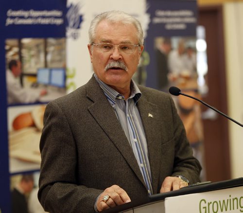 BIZ - Federal Minister of Agriculture Gerry Ritz announces in Wpg today  $15 million of support to the Canadian International Grains Institute  for market development  , technical and customer support    Oct. 27 2014 / KEN GIGLIOTTI / WINNIPEG FREE PRESS