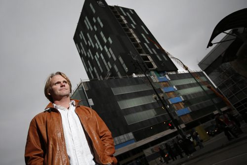 October 27, 2014 - 141027  -  Winnipeg architect Brent Bellamy photographed on Portage Avenue Monday, October 27, 2014. John Woods / Winnipeg Free Press