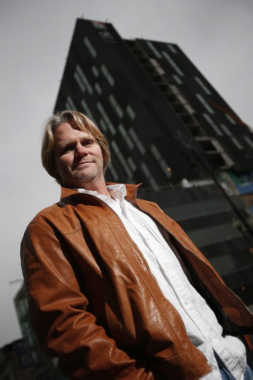 October 27, 2014 - 141027  -  Winnipeg architect Brent Bellamy photographed on Portage Avenue Monday, October 27, 2014. John Woods / Winnipeg Free Press