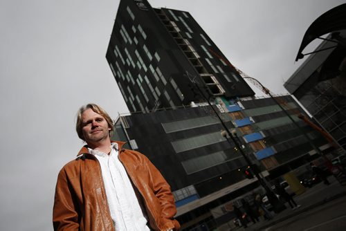 October 27, 2014 - 141027  -  Winnipeg architect Brent Bellamy photographed on Portage Avenue Monday, October 27, 2014. John Woods / Winnipeg Free Press