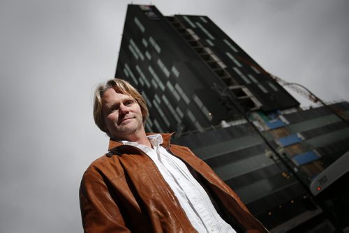 October 27, 2014 - 141027  -  Winnipeg architect Brent Bellamy photographed on Portage Avenue Monday, October 27, 2014. John Woods / Winnipeg Free Press