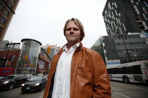 October 27, 2014 - 141027  -  Winnipeg architect Brent Bellamy photographed on Portage Avenue Monday, October 27, 2014. John Woods / Winnipeg Free Press