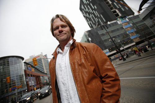 October 27, 2014 - 141027  -  Winnipeg architect Brent Bellamy photographed on Portage Avenue Monday, October 27, 2014. John Woods / Winnipeg Free Press