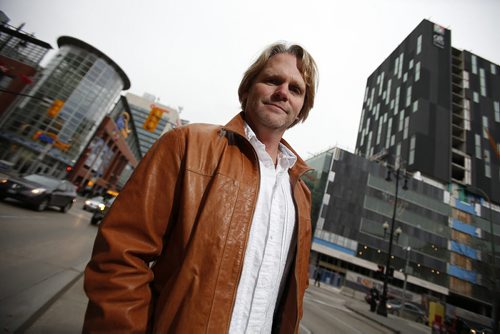 October 27, 2014 - 141027  -  Winnipeg architect Brent Bellamy photographed on Portage Avenue Monday, October 27, 2014. John Woods / Winnipeg Free Press