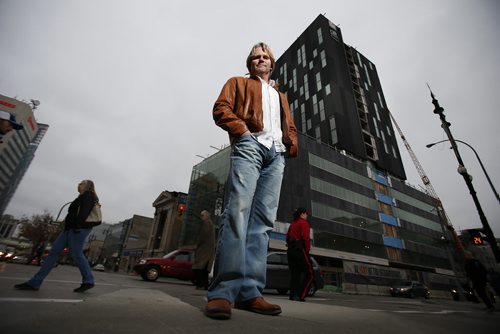 October 27, 2014 - 141027  -  Winnipeg architect Brent Bellamy photographed on Portage Avenue Monday, October 27, 2014. John Woods / Winnipeg Free Press