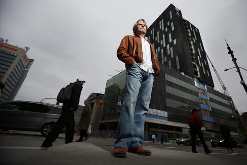 October 27, 2014 - 141027  -  Winnipeg architect Brent Bellamy photographed on Portage Avenue Monday, October 27, 2014. John Woods / Winnipeg Free Press