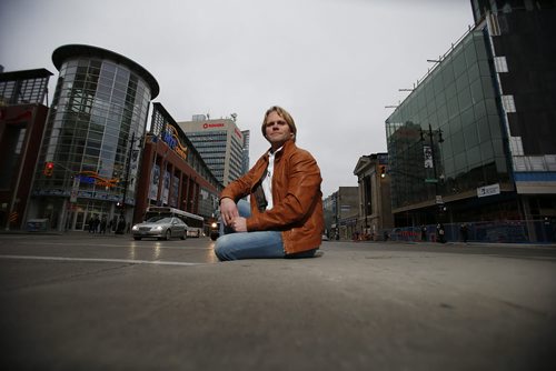 October 27, 2014 - 141027  -  Winnipeg architect Brent Bellamy photographed on Portage Avenue Monday, October 27, 2014. John Woods / Winnipeg Free Press